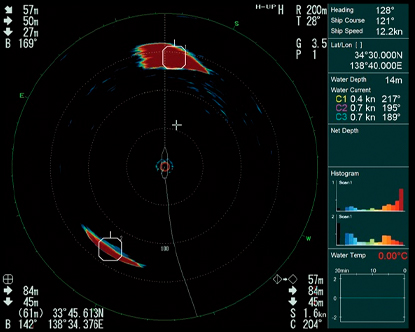 Furuno FSV-35 Scanning Sonar Fish Detection