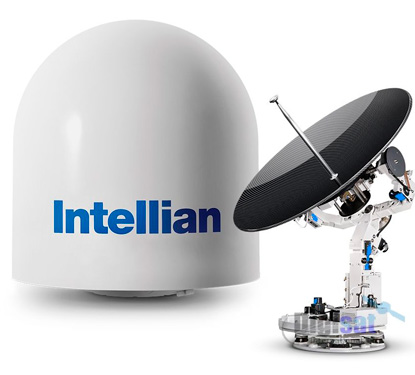 Intellian V100 Ku-band maritime stabilized antenna