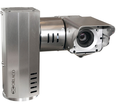 Orlaco explosion proof PTZ camera stainless steel