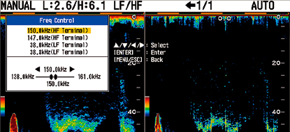 FCV-1150 operating frequency adjustment