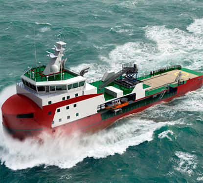 Royal Niestern Sander awards Radio Holland prestigious contract for shallow draught, icebreaking walk to work vessel