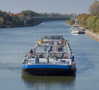 Inland Shipping barge