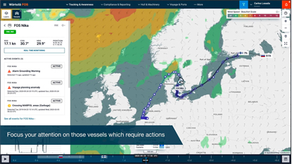 Wärtsilä Fleet Operations Centre - Ship Attention module