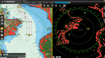 TZ Coastal - Dual screen ( map chart and radar)