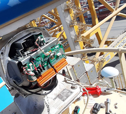 Service Engineer working on Scanner Unit