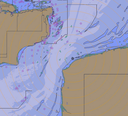 Sperry Marine ECDIS chart detail