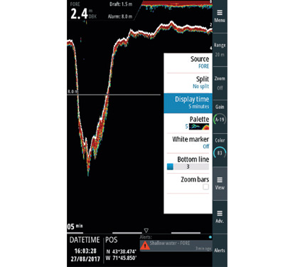 Simrad S3009 Screen