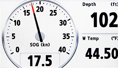 RD33 Display Speed over ground